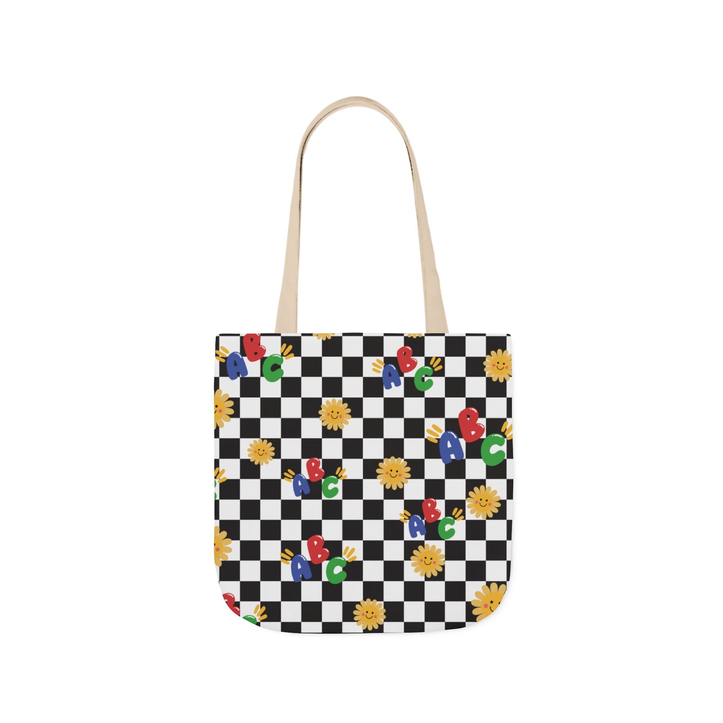 Personalized Schoolyard Chic Composition Book Inspired Canvas Tote Bag with Colorful Straps, Cute School Bag, Eco-Friendly Tote, Back to School Shopping Bag, Teacher Gift Idea