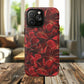 Crimson Bloom Tough iPhone Magnetic Case, Protective iPhone Case, Stylish iPhone Cover, Gift for Her, Mother's and Birthday Gifts, Unique Floral Accessories