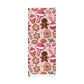 Wrapping Papers - Pink Ginger Bread Holiday Collection - Matte or Glossy Finish - 90gsm Paper