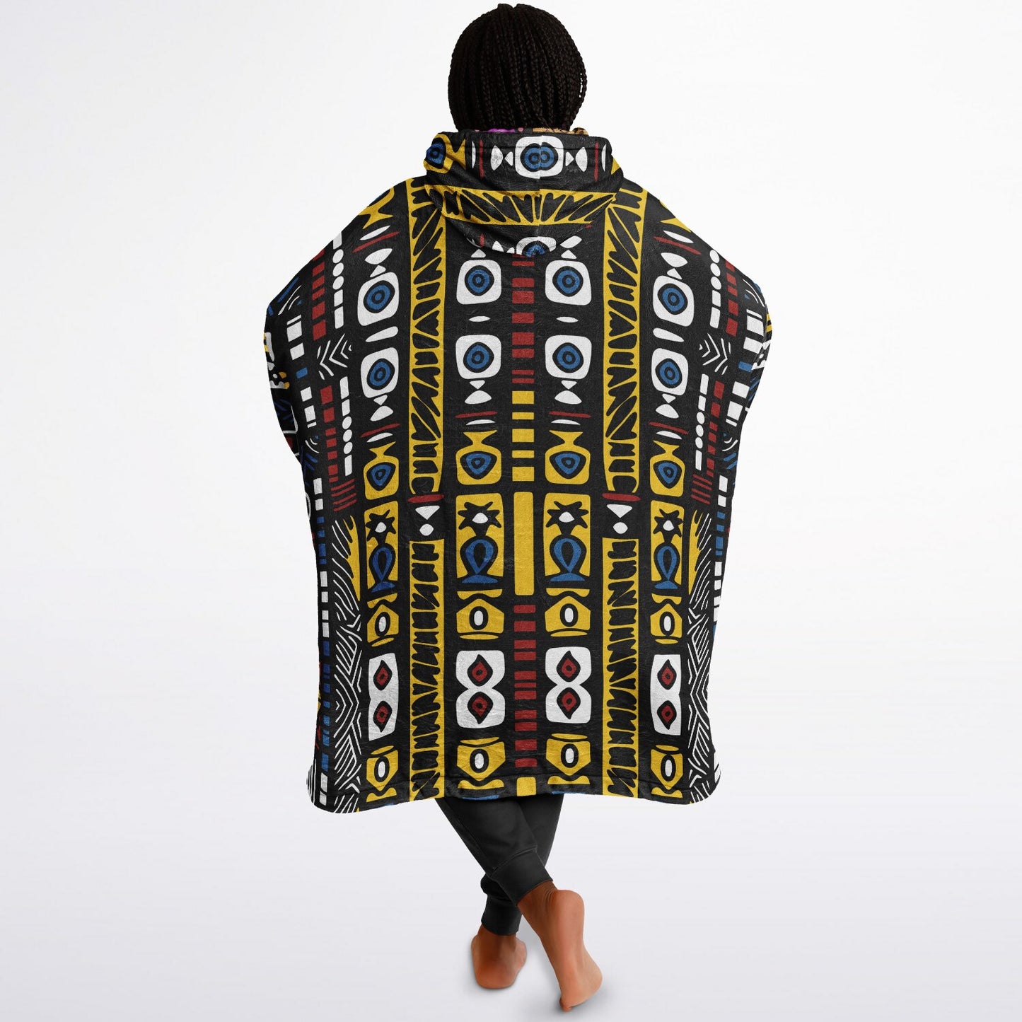 Geometric Harmony Reversible Snug Hoodie - AOP