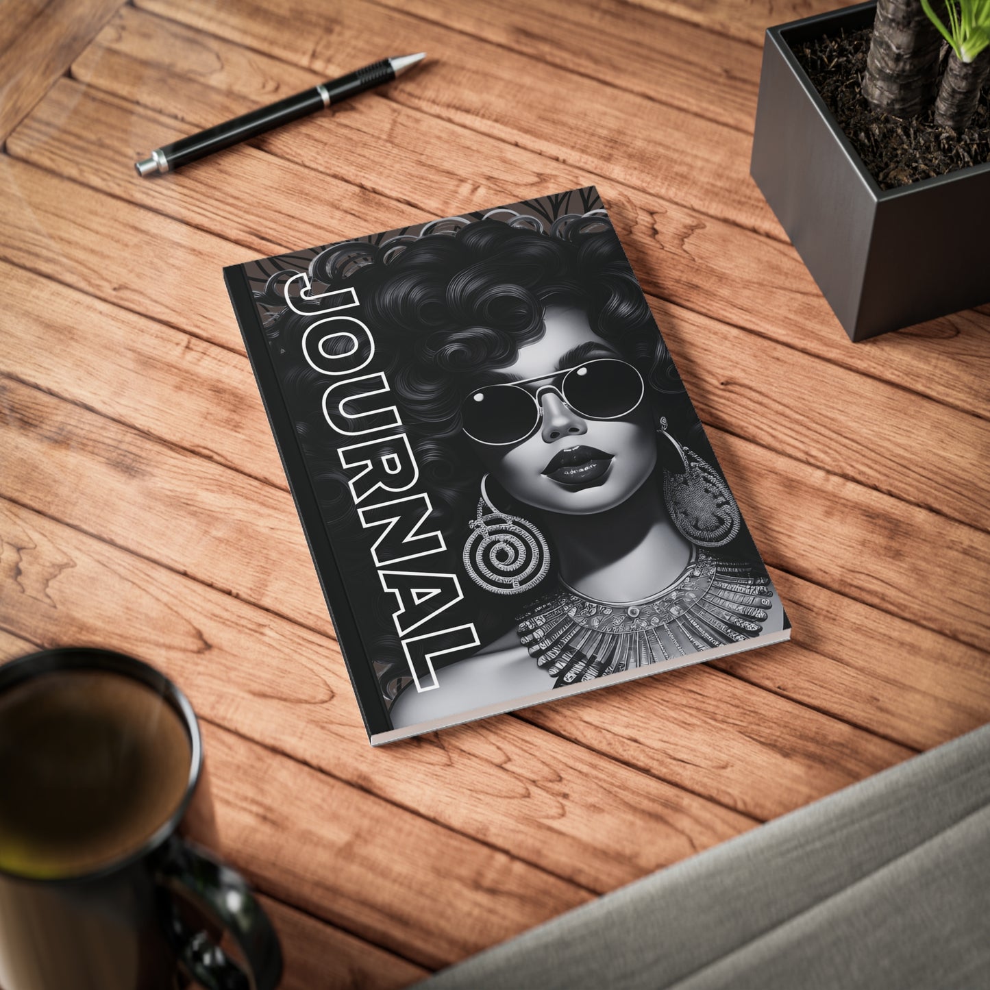 Elegant A5 Softcover A Daily Blank Journal, Gratitude Journal, Creative Writing, Gift for Her.