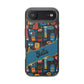 Phone Case — Colorful Abstract Faces Clear Impact-Resistant Case