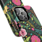 Personalized Floral Fantasy Tough Magnetic iPhone Cases- a Gift for Gardeners, Mother's Day, Birthday Gift, Anniversary Gift, Presents