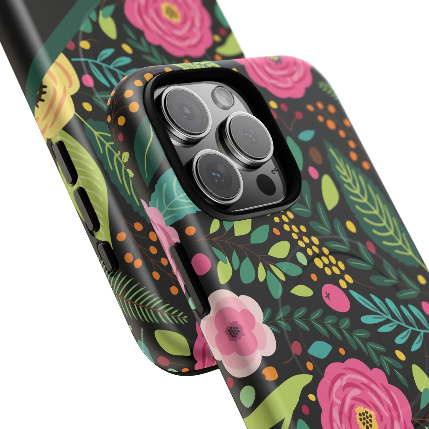 Personalized Floral Fantasy Tough Magnetic iPhone Cases- a Gift for Gardeners, Mother's Day, Birthday Gift, Anniversary Gift, Presents