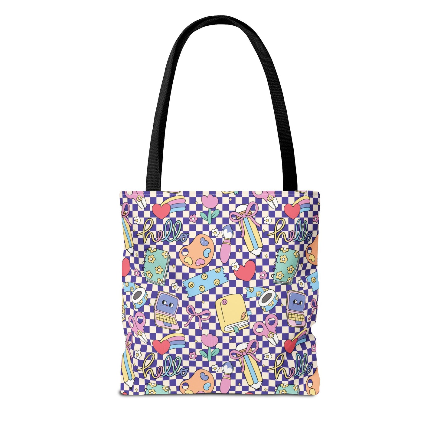 Personalized Purple Doodle Daydream Composition Book Inspired Tote Bag, Back to School Tote, Teacher Gift, Kids Bag, Custom Name Bag, Educational Accessories, Back to School Tote Bag.