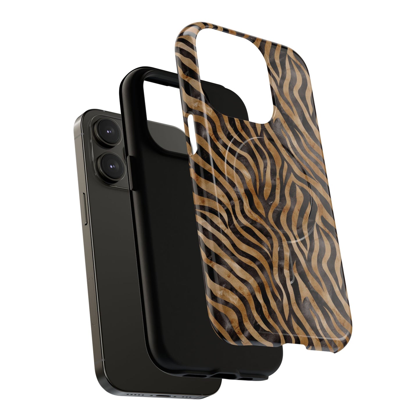 Tough Magnetic iPhone Case with Zebra Print, Stylish Protection for iPhones, Unique iPhone Accessory, Gift for Animal Lovers]
