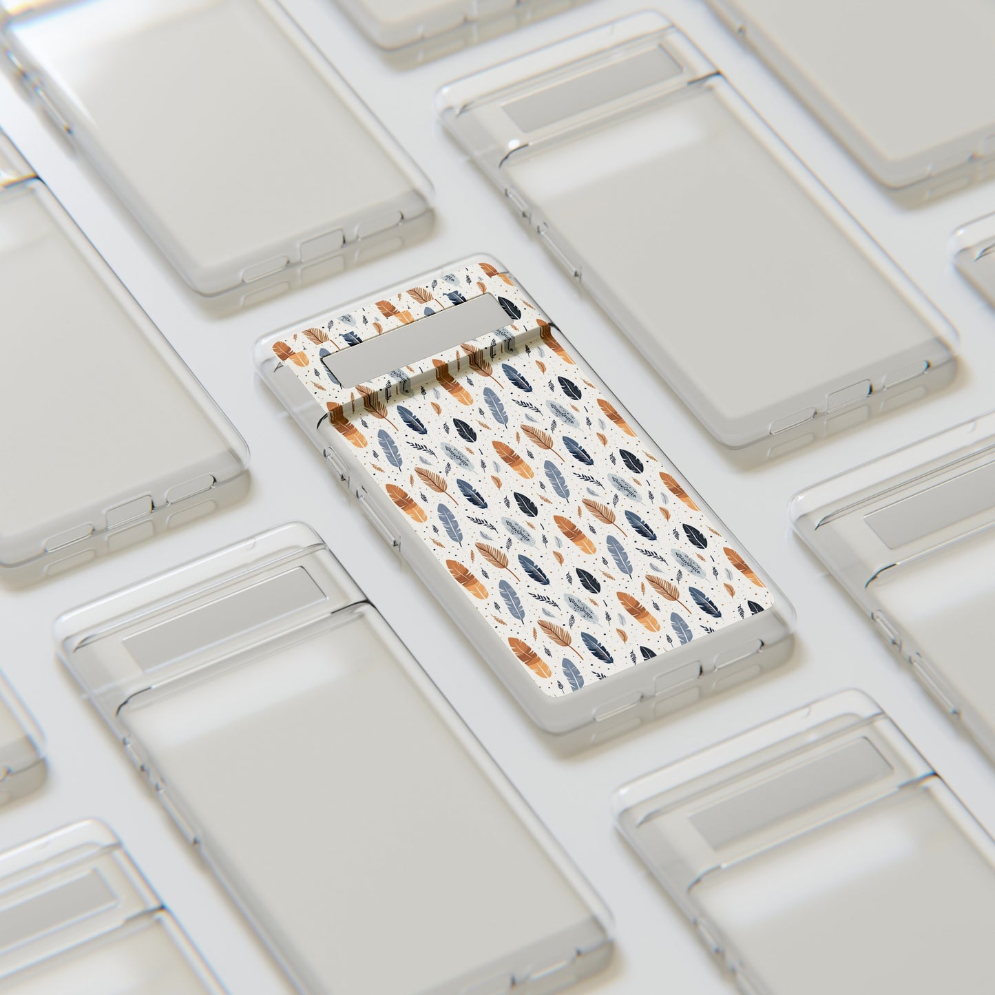 Whispering Feathers Soft iPhone, Google and Samsung Cases