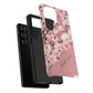 Personalized Cherry Blossom Tough Phone Case — Pink Floral Protective Case for Samsung & Google