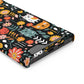 Whimsical Feline Garden iPhone and Samsung Case With Card Holder