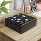 Floral Keepsake Jewelry Box — Dark Botanical Daisies
