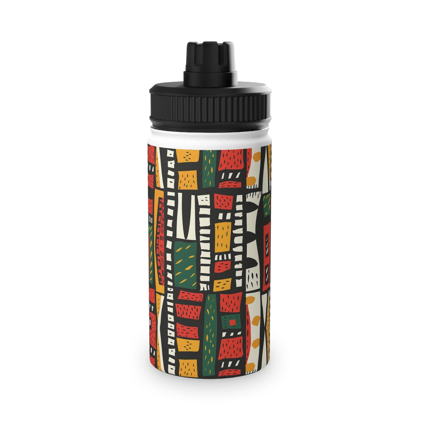 Tribal Harmony Stainless Steel Water Bottle, Sports Lid