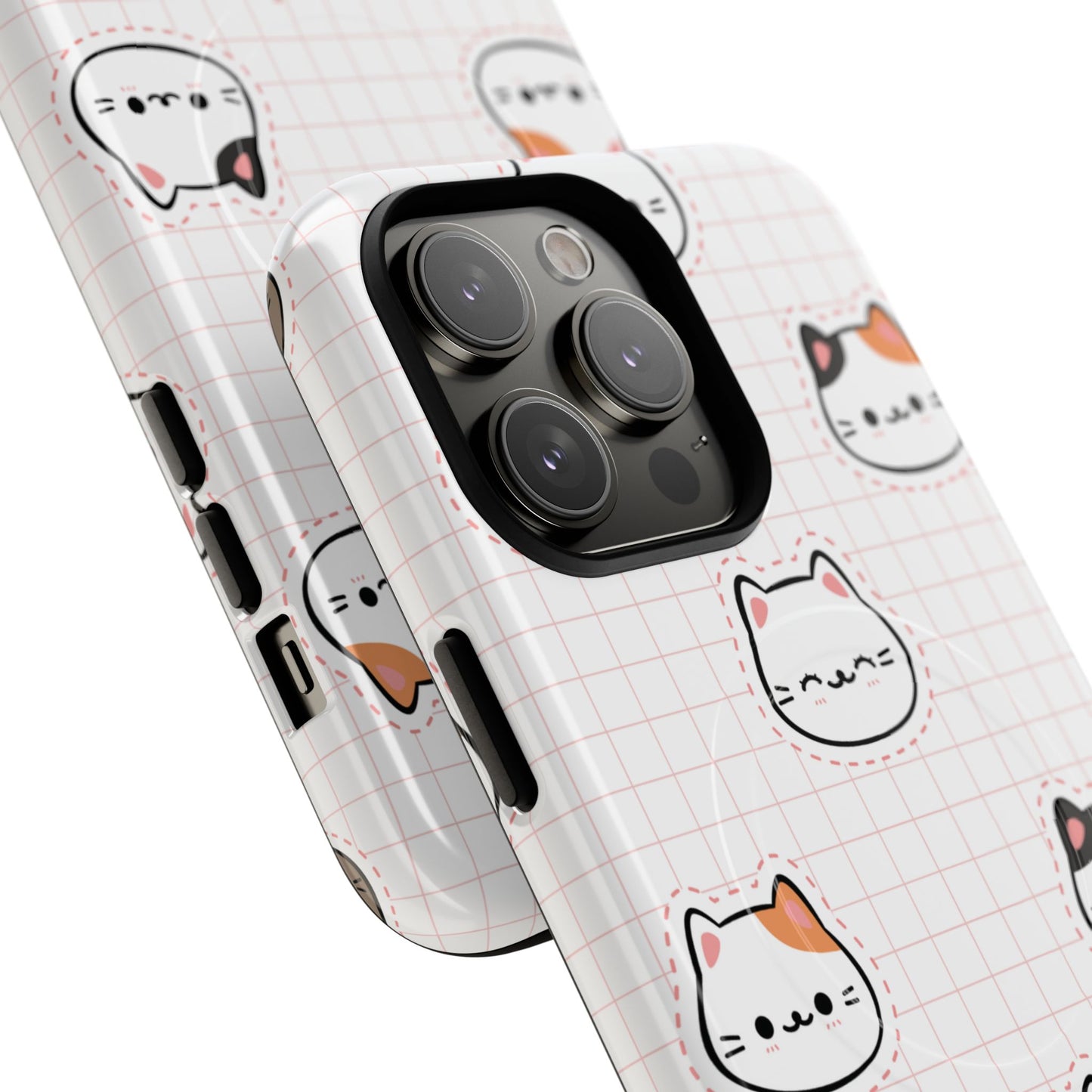 Cute Cat Tough Magnetic Case, iPhone Cover, Cat Lover Gift, Cute Cat Accessories, Pet-Themed iPhone Case
