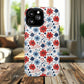 Patriotic Floral Dreams Tough Magnetic iPhone Cases, Durable, Stylish, Gift for Her, Protective Phone Cover, Spring Floral Design