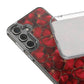 Velvet Petal Noir Floral Petal Clear Impact-Resistant iPhone and Samsung Case.