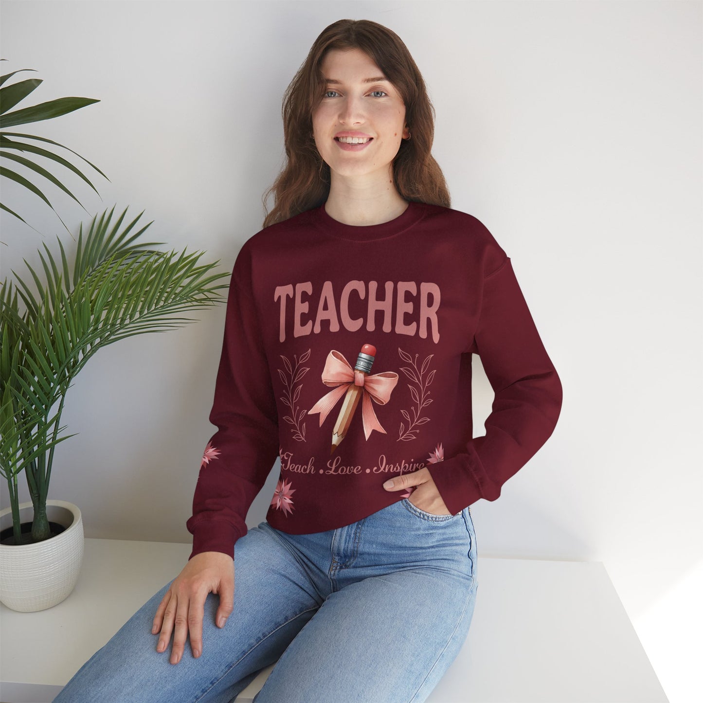 Teacher Unisex Heavy Blend™ Crewneck Sweatshirt