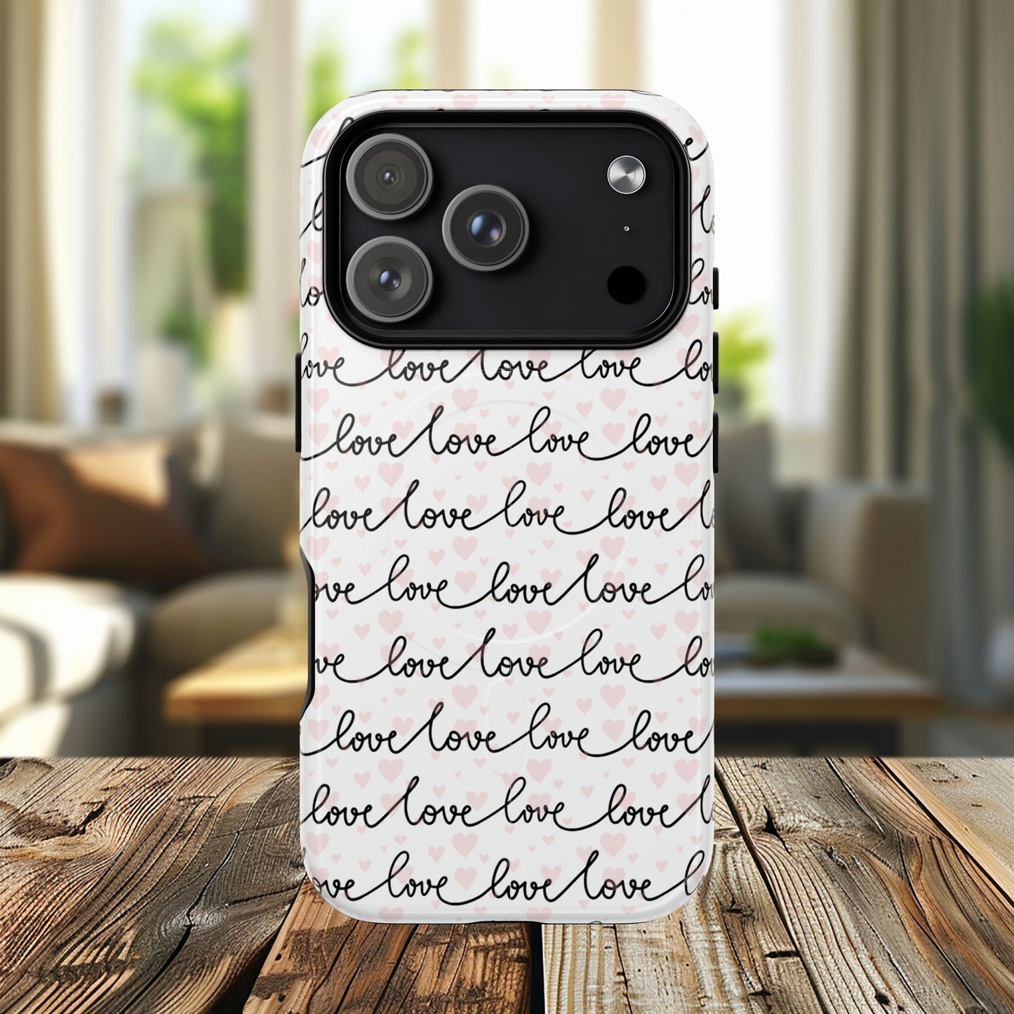 Endless Love Tough iPhone Magnetic Case - Love Design, Gift for Her, Cute iPhone Accessory, Birthday, Anniversary, Valentine's Day