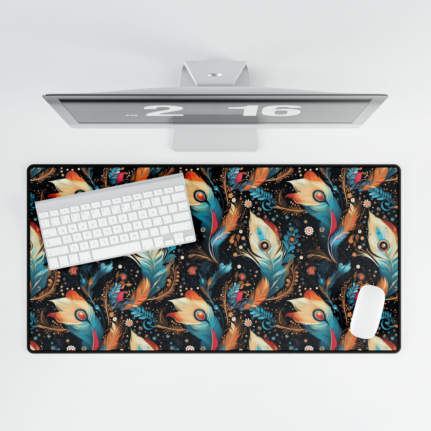 Ethereal Feathers Desk Mat