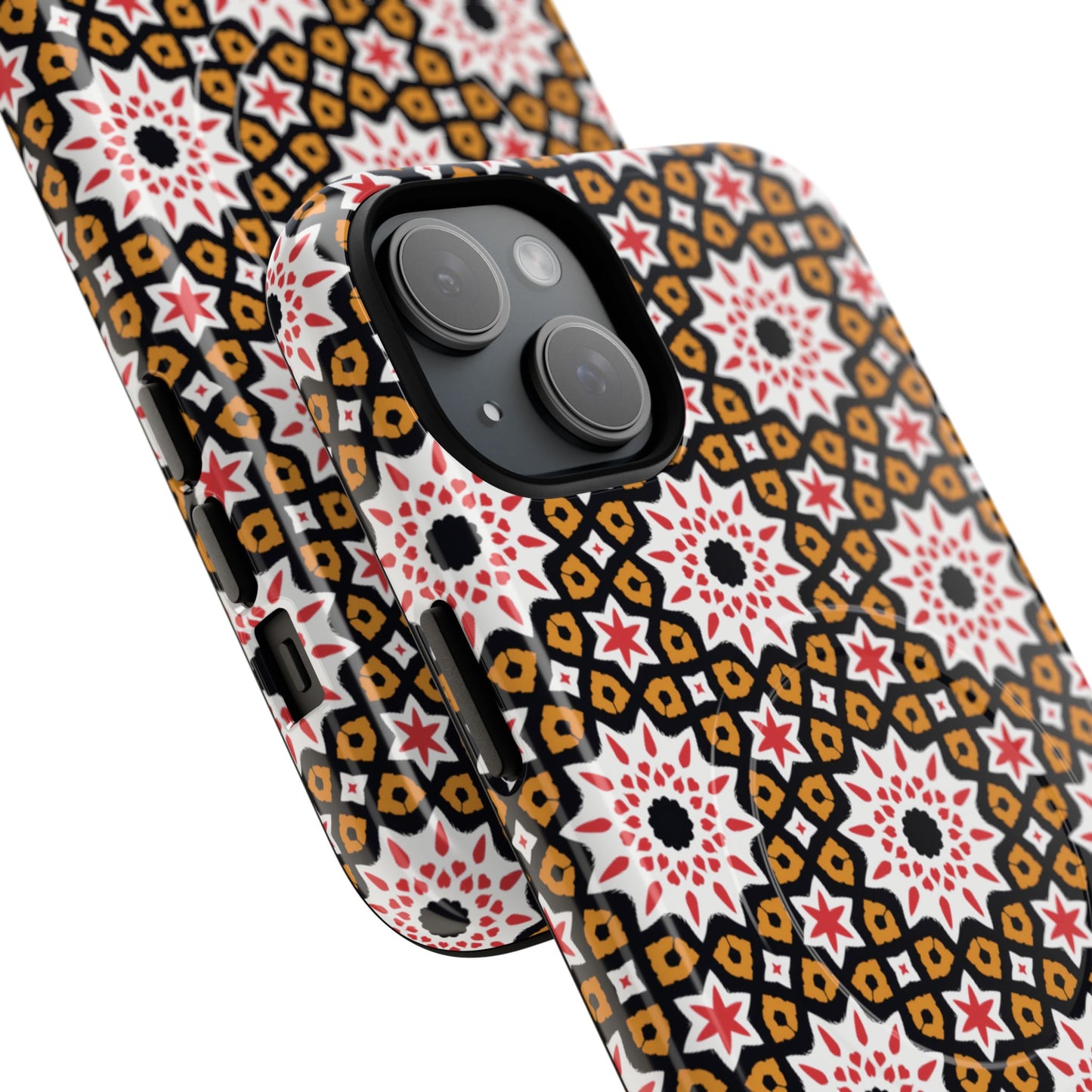 Bohemian Patterned Tough Magnetic Cases, Unique Phone Protection, Stylish Phone Cover, Gift for Trendsetters, Vibrant Designs