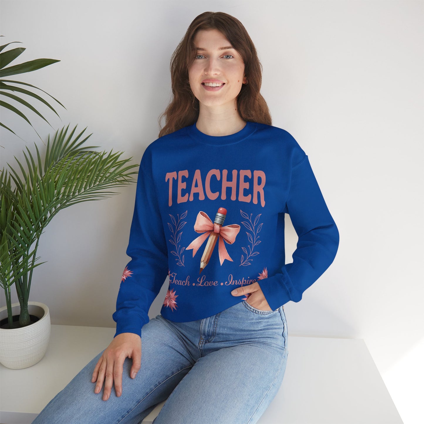 Teacher Unisex Heavy Blend™ Crewneck Sweatshirt