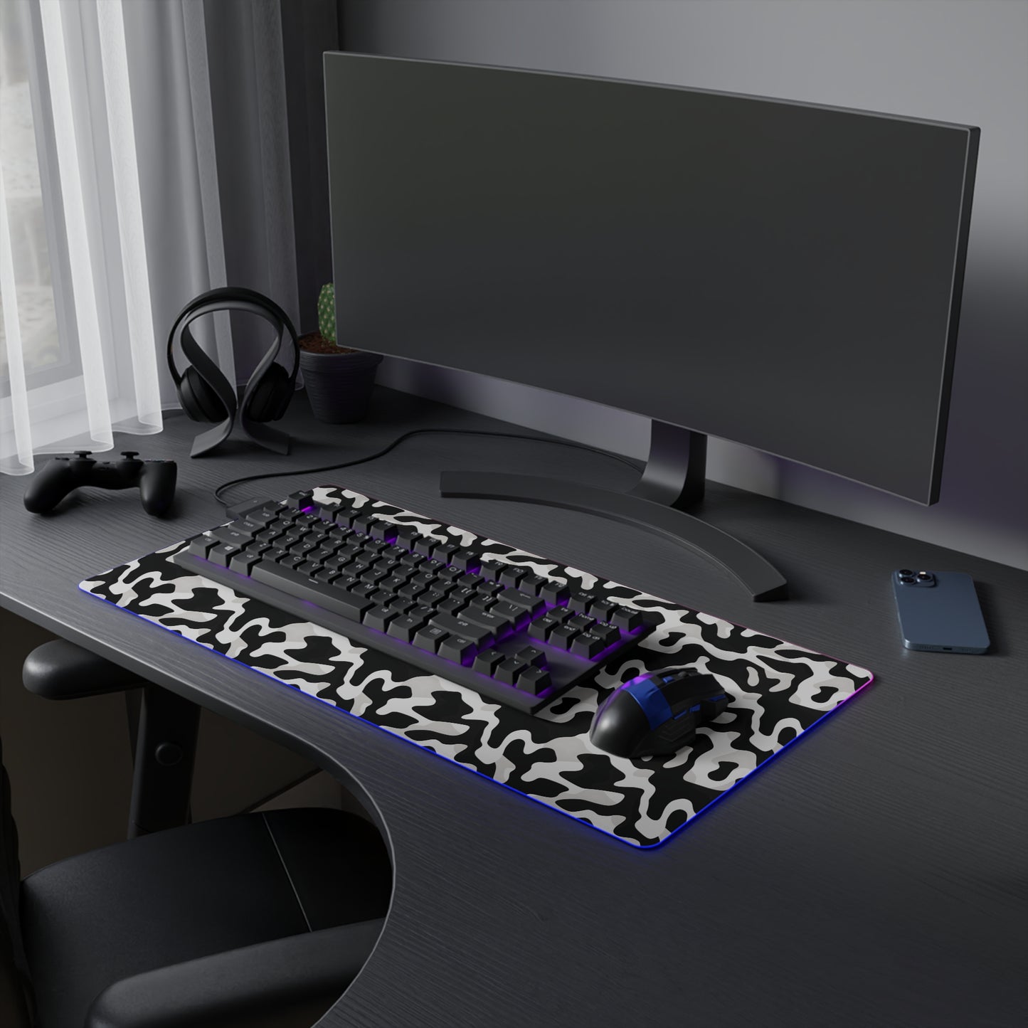 Urban Camo LED Gaming Mouse Pad