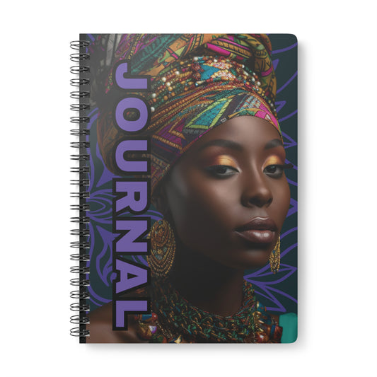 Culturally-Inspired A5 Journal - Vibrant Art, Ideal for Writing, Note-taking, Gifts, and Journaling