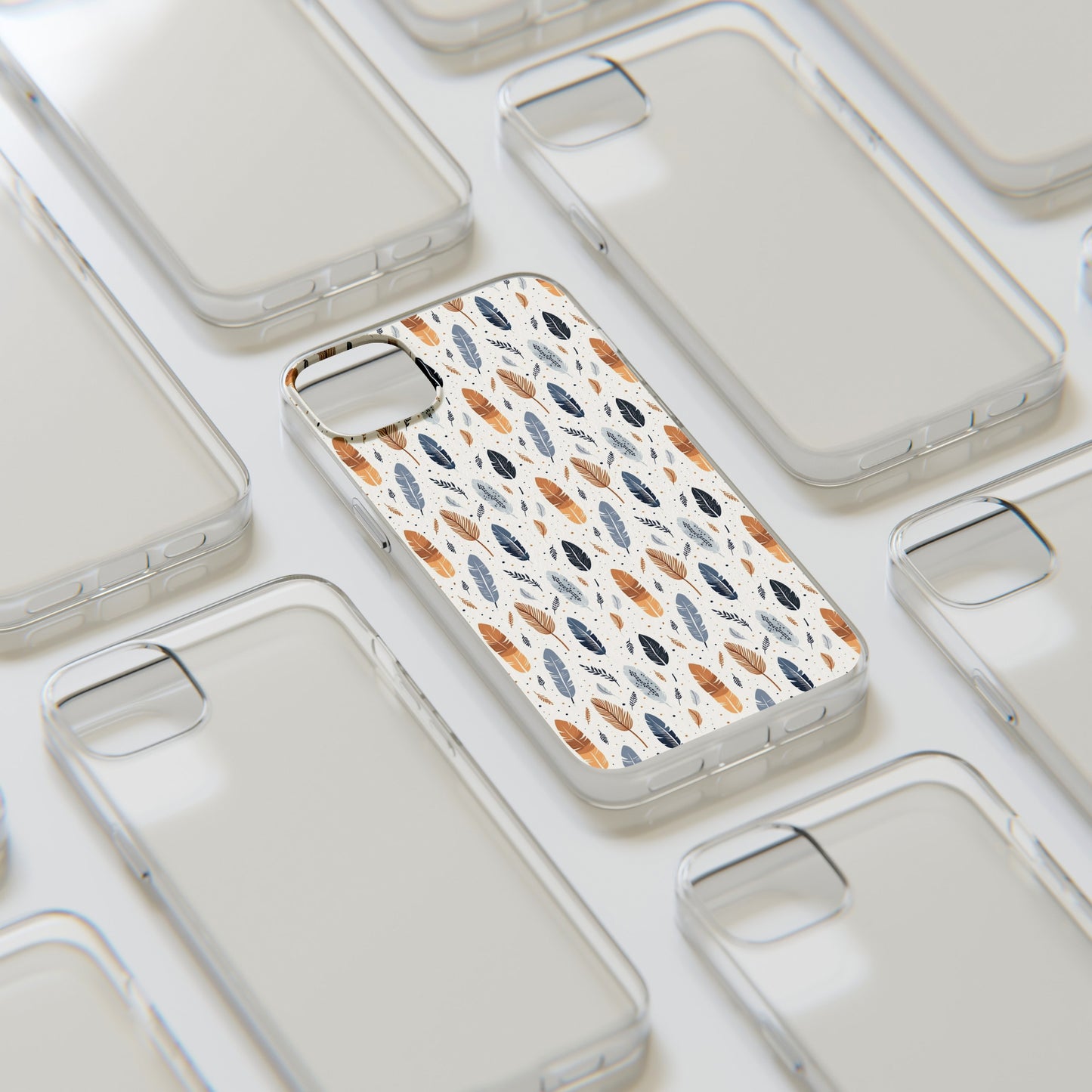 Whispering Feathers Soft iPhone, Google and Samsung Cases