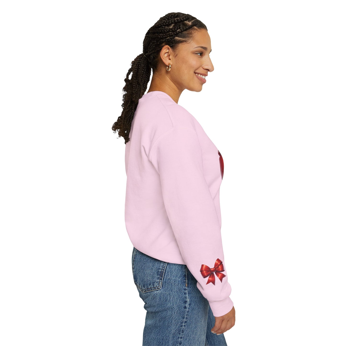 Bow Charm Valentines Unisex Gildan Heavy Blend™ Crewneck Sweatshirt