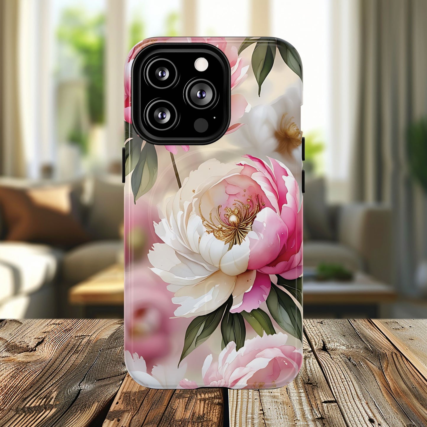Blooming Petals Tough Magnetic Phone Cases, Elegant Phone Cover, Durable Case for Flower Lovers, Phone Accessories