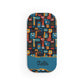 Personalized Phone Grip – Colorful Abstract Faces Design (Custom Name)