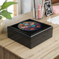 Dragonfly Stained Glass Jewelry Box — Floral Keepsake Trinket Box