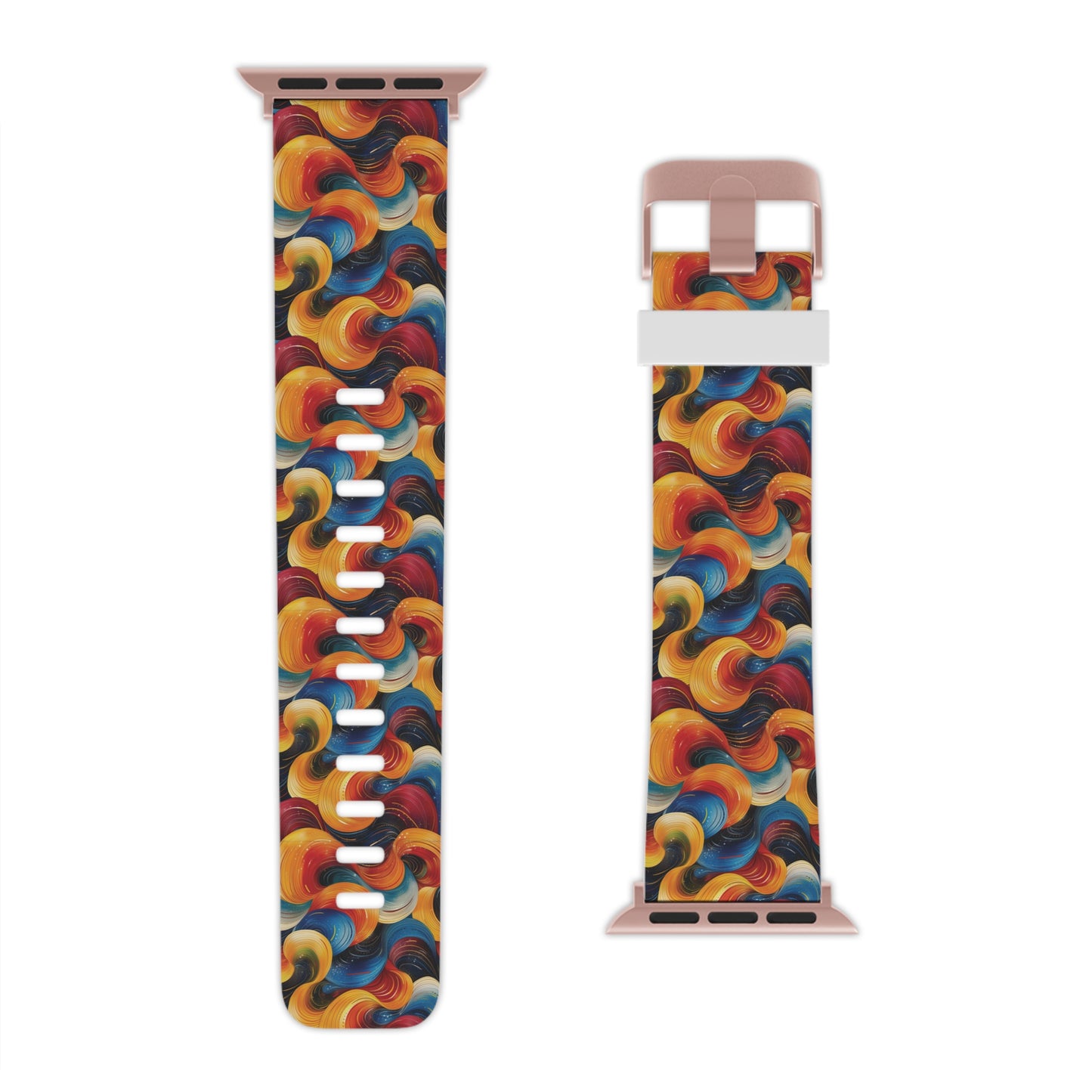 Cosmic Swirl Vibrant Apple Watch Band - Colorful Design for Stylish Wear