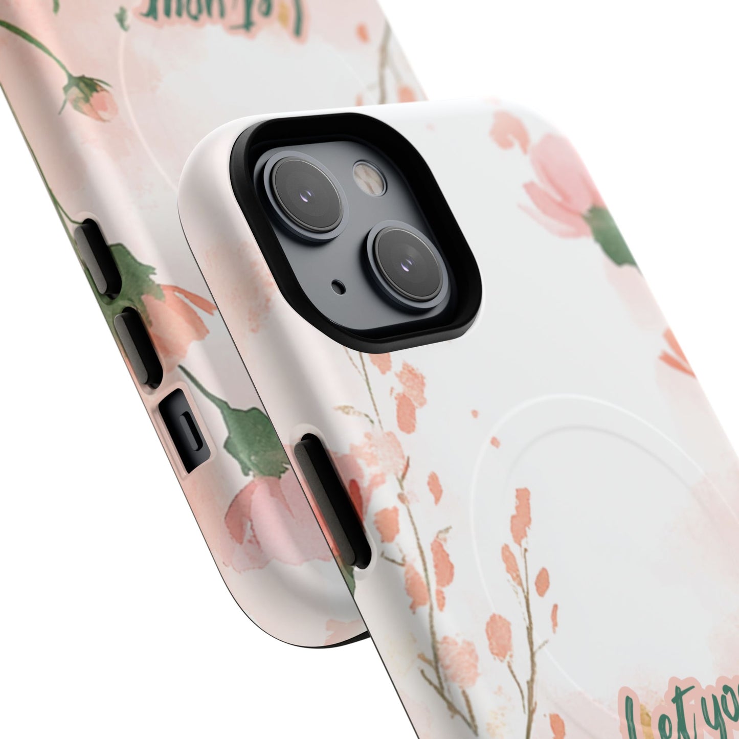 Let your Light Shine Matthew 5:16, Inspirational Gift, Tough iPhone Magnetic Case Scripture, Floral Bible Verse, MagSafe® iPhone® Tough Case, iPhone 14, iPhone 15, iPhone 16, Pro, Pro Max, Plus.