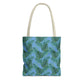 Blue Tropical Bliss Tote Bag