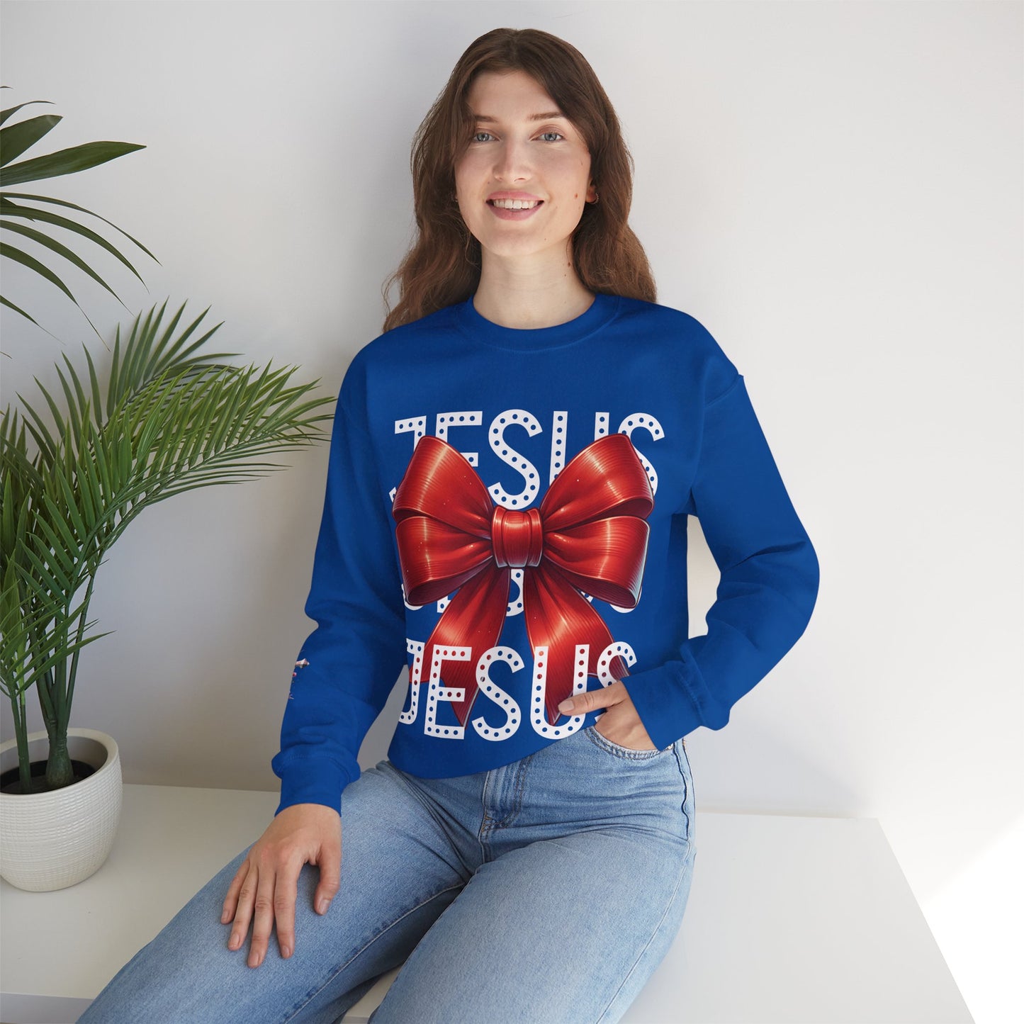 JESUS Unisex Heavy Blend™ Crewneck Sweatshirt.