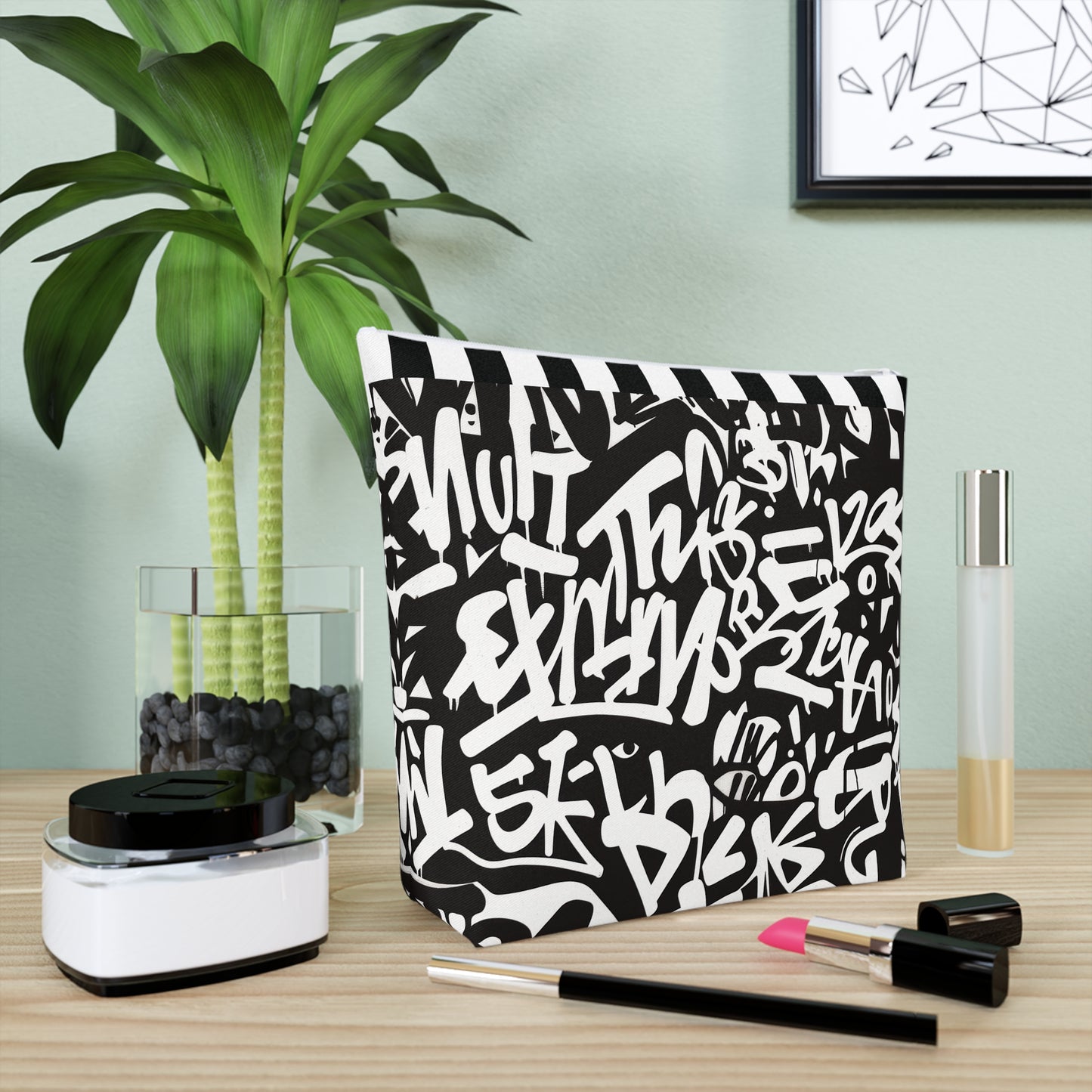 Urban Graffiti Cotton Cosmetic Bag