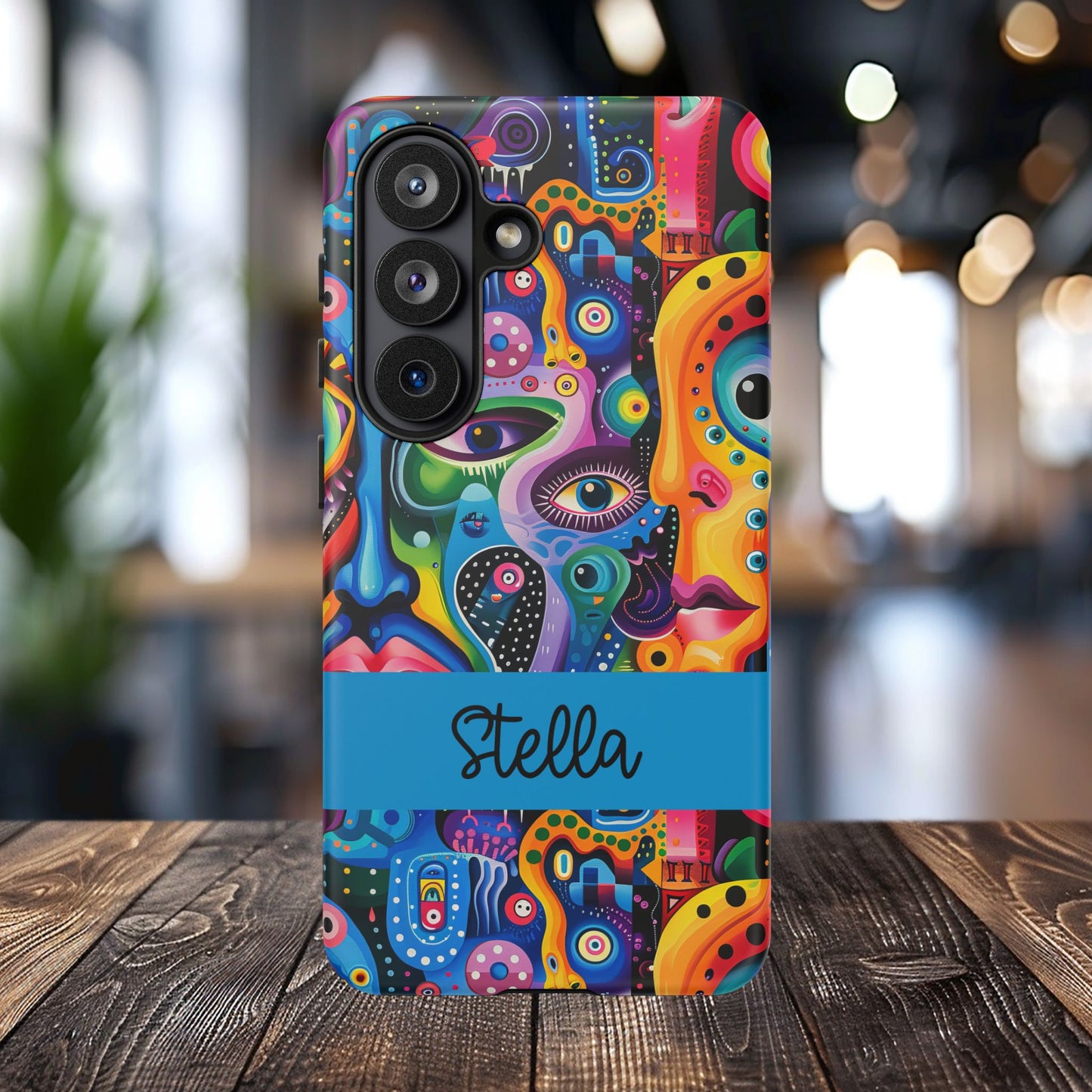 Psychedelic Visions Vibrant Samsung, iPhone and Google Pixel Phone Cases - Colorful Artistic Design