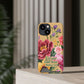 Floral Bible Verse Phone Case with Card Holder — "Let Your Light Shine" (Matthew 5:16)