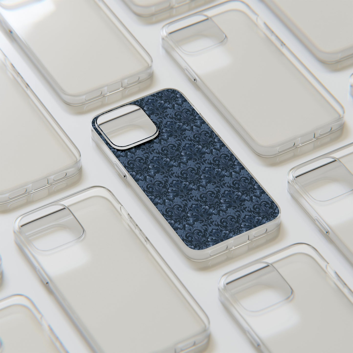 Opulent Dusk Clear Silicone iPhone Cases