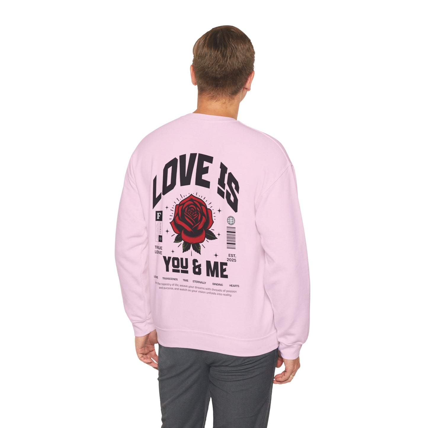 You and Me Valentines Unisex Heavy Blend™ Crewneck Sweatshirt.