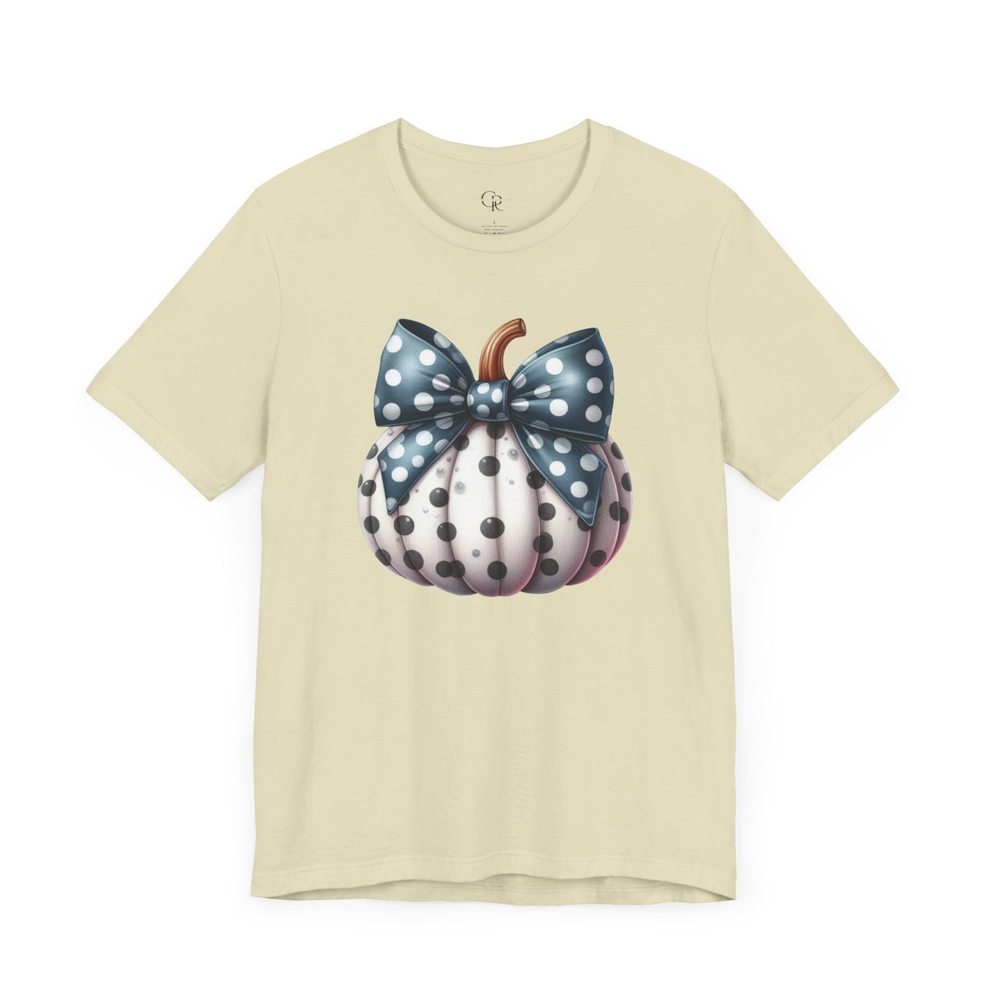 Polka Dot Pumpkin Charm Unisex Jersey Short Sleeve Tee