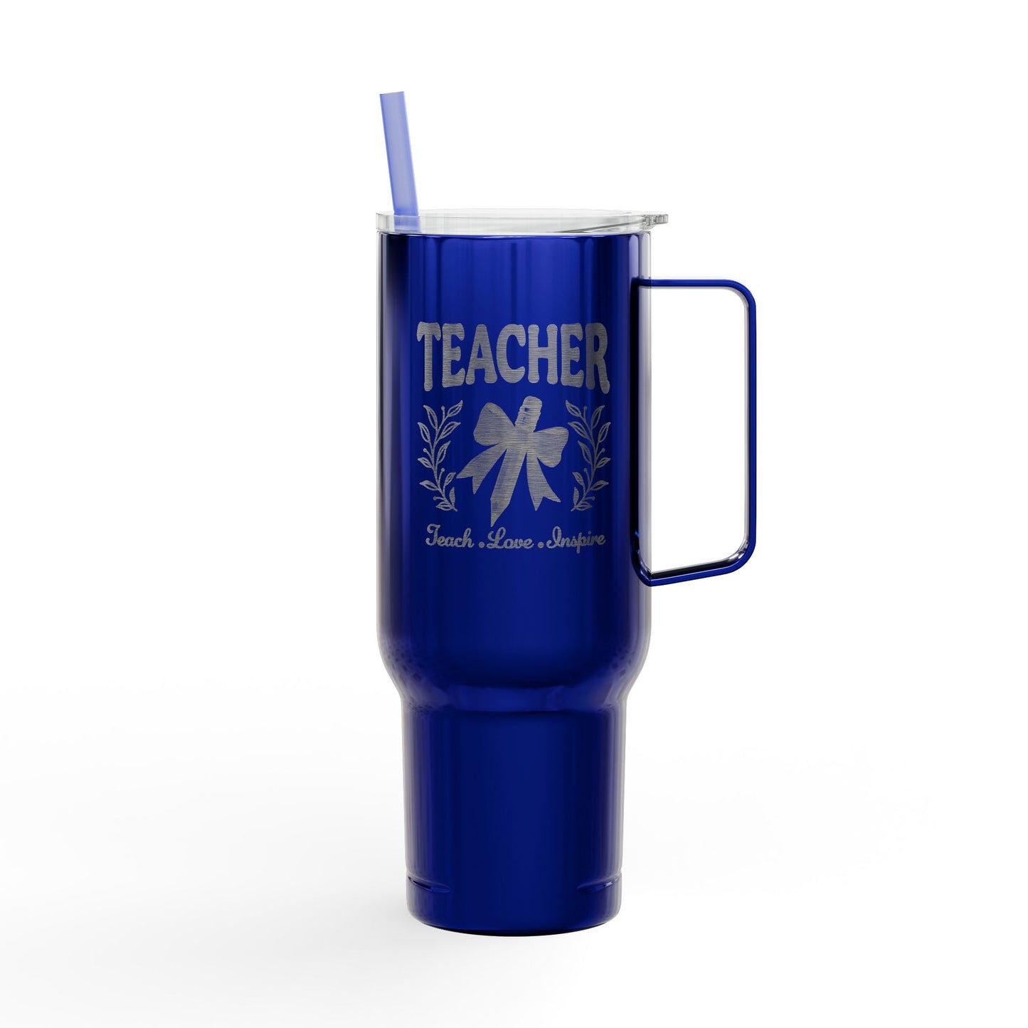 Engraved Teacher Insulated Tumbler, 40oz Travel Mug, Personalized Gift for Teachers, Student Appreciation, Custom Drinkware