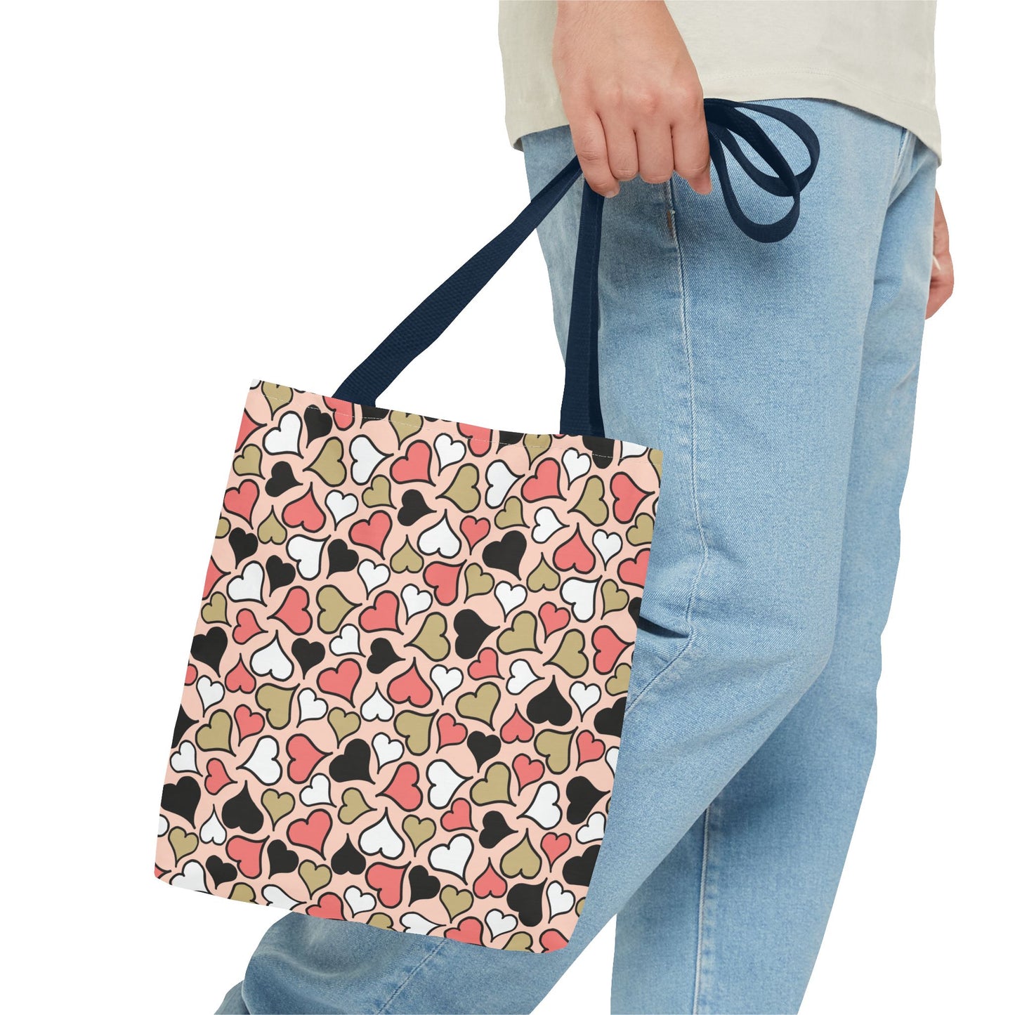 Heart Patterned Tote Bag - Cute & Stylish Carryall for Every Occasion
