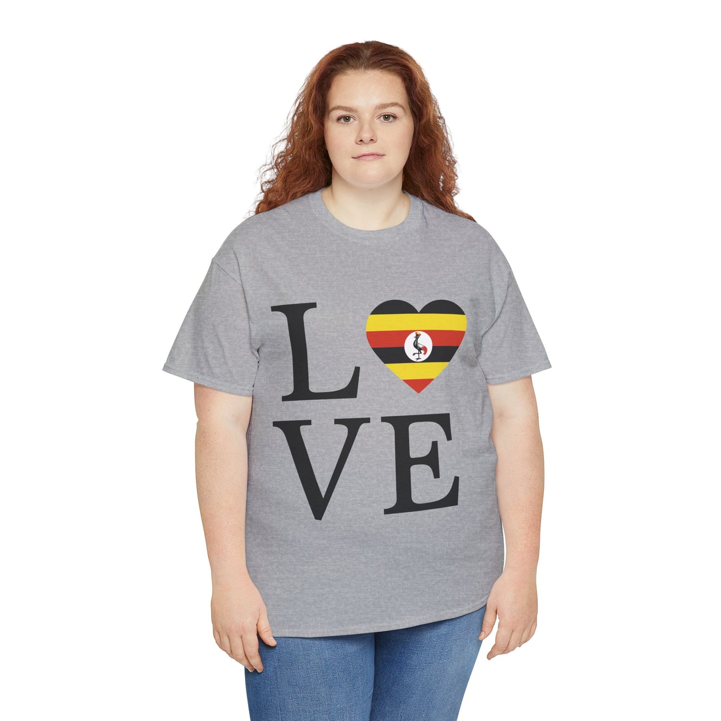 LOVE UGANDA Unisex Heavy Cotton Tee