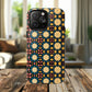 Celestial Spice Tiling Colorful Tough Magnetic iPhone Case, Unique iPhone Cover, Artistic Mobile Shell, Durable Design Accessory, Trendy Gift Idea, MagSafe® iPhone Case.