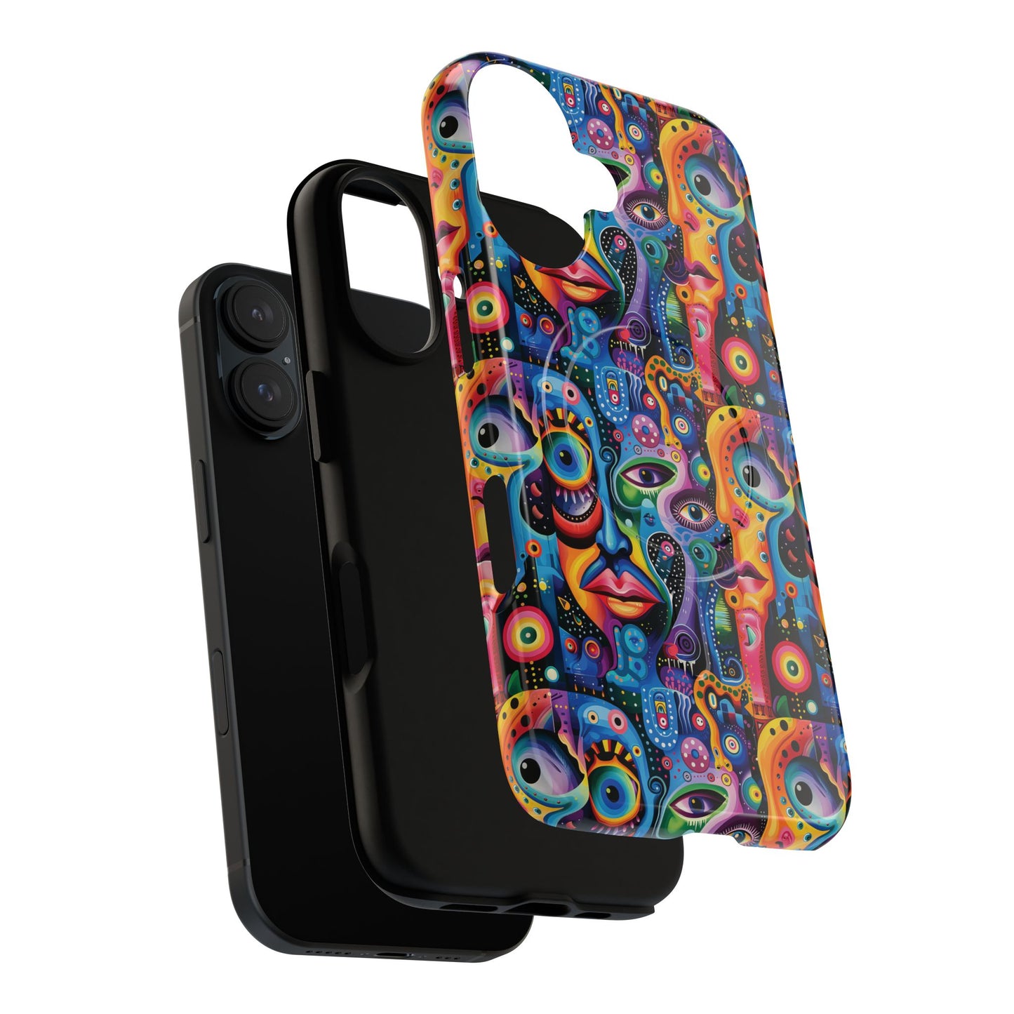 Psychedelic Visions Tough iPhone Magnetic Case - Unique Art iPhone Cover