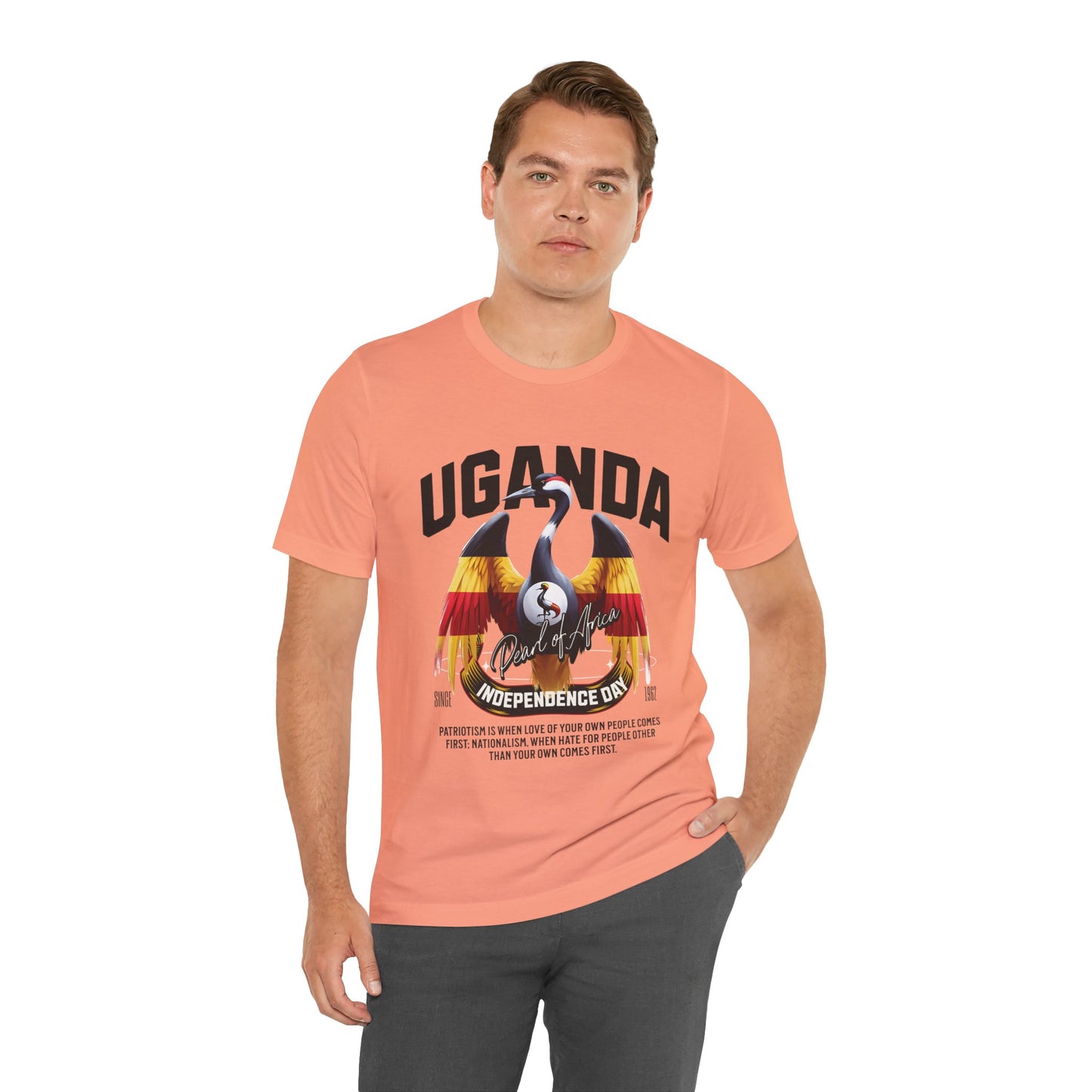 Uganda Independence Day Unisex Jersey Short Sleeve Tee