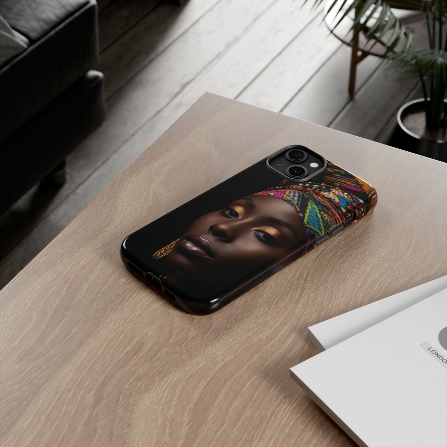 Regal Reflections: African Majesty Tough Google Pixel, iPhone and Samsung Cases.
