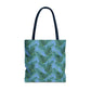 Blue Tropical Bliss Tote Bag