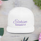 Purple 'Elohim' Snapback Cap - Faith-Inspired Flat Bill Hat, Baseball Hat, Perfect for Gifts, Daily Wear, Spiritual Events