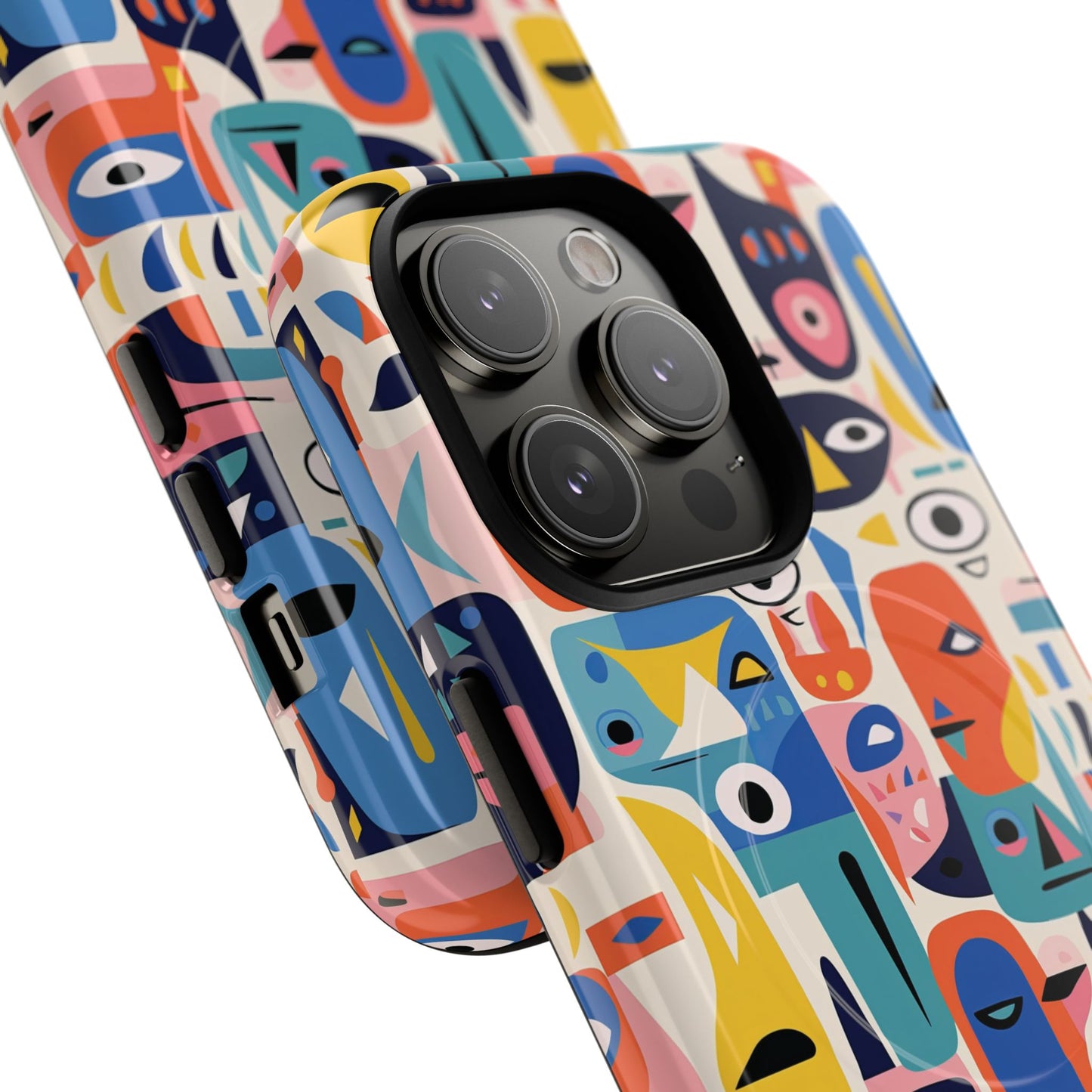 Vibrant Phone Case,  Magnetic iPhone Cover, Colorful Abstract Protection, Trendy Gift, Unique Tech Accessory, Art Phone Case